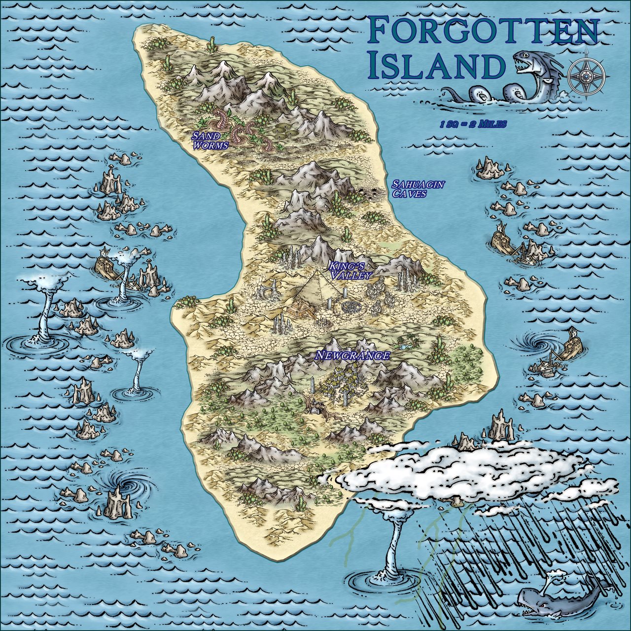 Nibirum Map: forgotten island by Ricko Hasche